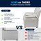 Flash Furniture Kids Recliner, 26" to 39" x 28", Upholstery Color: White BT-7985-KID-WHITE-GG - alternate 2